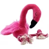 Παιχνίδι Σκύλου Flamingo με Κόμπους Σχοινιού 32cm Ροζ