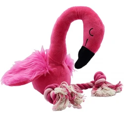 Παιχνίδι Σκύλου Flamingo με Κόμπους Σχοινιού 32cm Ροζ Παιχνίδι Σκύλου Flamingo με Κόμπους Σχοινιού 32cm Ροζ