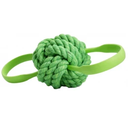 Παιχνίδι Σκύλου Κόμπος Μπάλα με Λαβές TPR Πράσινο 12x29m Παιχνίδι Σκύλου Κόμπος Μπάλα με Λαβές TPR Πράσινο 12x29m