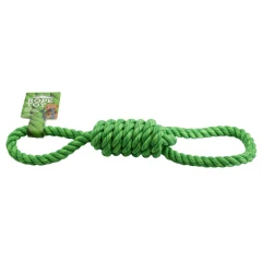 Παιχνίδι Σκύλου Κόμπος Rope Toy 2 Handles Πράσινο 37cm Παιχνίδι Σκύλου Κόμπος Rope Toy 2 Handles Πράσινο 37cm