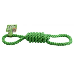 Παιχνίδι Σκύλου Κόμπος Rope Toy 2 Handles Πράσινο 37cm Παιχνίδι Σκύλου Κόμπος Rope Toy 2 Handles Πράσινο 37cm