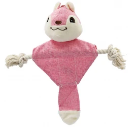 Παιχνίδι Σκύλου Kowloon Crispy Puppy με Σχοινί Ροζ (30x25x9cm)