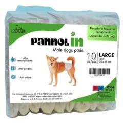 Πάνες Βρακάκια για Αρσενικούς Σκύλους Zoopark Large (20 x 65cm) 10τμχ Πάνες Βρακάκια για Αρσενικούς Σκύλους Zoopark Large (20 x 65cm) 10τμχ