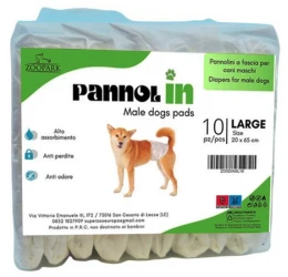 Πάνες Βρακάκια για Αρσενικούς Σκύλους Zoopark Large (20 x 65cm) 10τμχ
