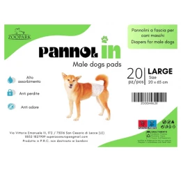 Πάνες Βρακάκια για Αρσενικούς Σκύλους Zoopark Large (20 x 65cm) 20τμχ Πάνες Βρακάκια για Αρσενικούς Σκύλους Zoopark Large (20 x 65cm) 20τμχ