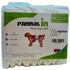 Πάνες Βρακάκια για Αρσενικούς Σκύλους Zoopark Medium (20 x 55cm) 10τμχ  Πάνες Βρακάκια για Αρσενικούς Σκύλους Zoopark Medium (20 x 55cm) 10τμχ