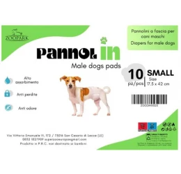 Πάνες Βρακάκια για Αρσενικούς Σκύλους Zoopark Small (17,5x 42cm) 10τμχ Πάνες Βρακάκια για Αρσενικούς Σκύλους Zoopark Small (17,5x 42cm) 10τμχ