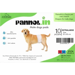 Πάνες Βρακάκια για Αρσενικούς Σκύλους Zoopark XLarge (20 x 85cm) 10τμχ