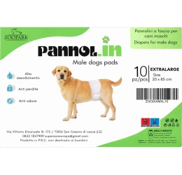 Πάνες Βρακάκια για Αρσενικούς Σκύλους Zoopark XLarge (20 x 85cm) 10τμχ