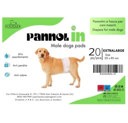 Πάνες Βρακάκια για Αρσενικούς Σκύλους Zoopark XLarge (20 x 85cm) 20τμχ