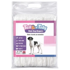 Πάνες Βρακάκια Tail n tidy Male Dog Diapers Small 25-37cm 10τμχ