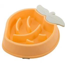 Πιάτο Καλής Πέψης Σκύλου Strawberry Feeder 19x18cm Πορτοκαλί