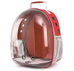 Τσάντα Μεταφοράς Σκύλου & Γάτας Denik Pets Bubble Backpack Astronaut 33x25x43cm Κόκκινο