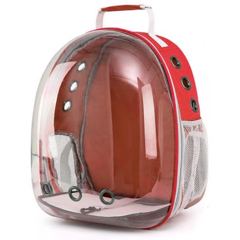 ΤΣΑΝΤΑ ΜΕΤΑΦΟΡΑΣ DENIK PETS BUBBLE BACKPACK ASTRONAUT 33x25x43cm ΚΟΚΚΙΝΟ ΤΣΑΝΤΕΣ ΜΕΤΑΦΟΡΑΣ ΓΑΤΑΣ