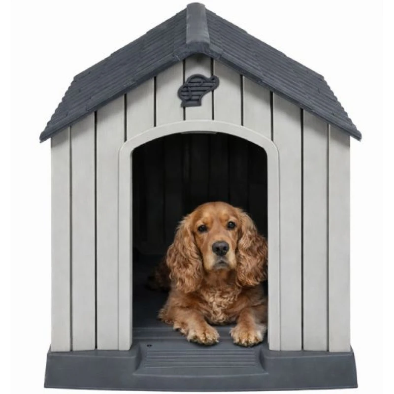 Σπιτάκι Σκύλου Πλαστικό Luxe 77x82x82cm Σκύλοι