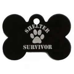 Ταυτότητα Σκύλου Shelter Μαύρο 4x2cm Ταυτότητα Σκύλου Shelter Μαύρο 4x2cm