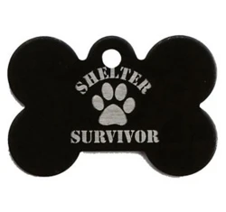 Ταυτότητα Σκύλου Shelter Μαύρο 4x2cm Ταυτότητα Σκύλου Shelter Μαύρο 4x2cm