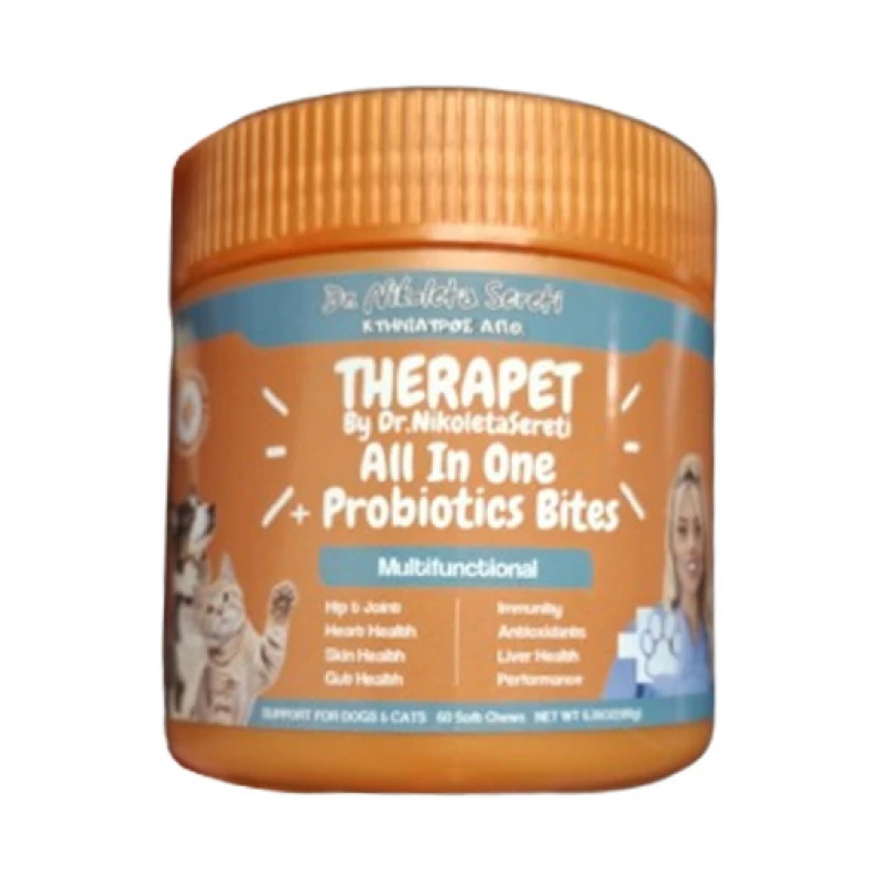 Therapet All In One Soft Chews and Probiotics 60τμχ Σκύλοι Therapet All In One Soft Chews and Probiotics 60τμχ Σκύλοι