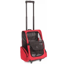 Τρόλλει Μεταφοράς Σκύλου ή Γάτας με Δίχτυ Κόκκινο 42x50cm Τρόλλει Μεταφοράς Σκύλου ή Γάτας με Δίχτυ Κόκκινο 42x50cm