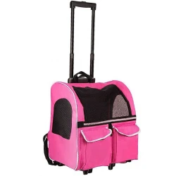 Τρόλλει Τσάντα Μεταφοράς Σκύλου ή Γάτας 45x34x46cm Ροζ Τρόλλει Τσάντα Μεταφοράς Σκύλου ή Γάτας 45x34x46cm Ροζ