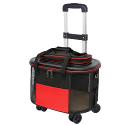 Τρόλλει Βαλιτσάκι Μεταφοράς Σκύλου ή Γάτας Denik με Δίχτυ Κόκκινη 45x30x33cm Τρόλλει Βαλιτσάκι Μεταφοράς Σκύλου ή Γάτας Denik με Δίχτυ Κόκκινη 45x30x33cm