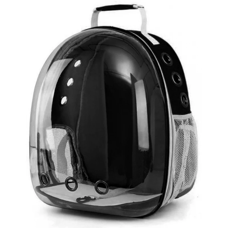 ΤΣΑΝΤΑ ΜΕΤΑΦΟΡΑΣ DENIK PETS BUBBLE BACKPACK ASTRONAUT 33x25x43cm ΜΑΥΡΟ ΣΚΥΛΟΙ