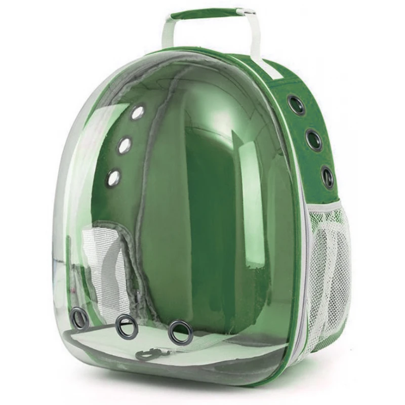 ΤΣΑΝΤΑ ΜΕΤΑΦΟΡΑΣ DENIK PETS BUBBLE BACKPACK ASTRONAUT 33x25x43cm ΠΡΑΣΙΝΟ ΣΚΥΛΟΙ