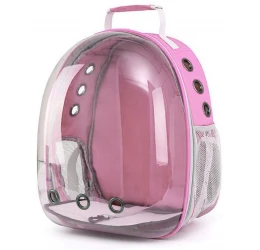 Τσάντα Μεταφοράς Σκύλου & Γάτας Denik Pets Bubble Backpack Astronaut 33x25x43cm Ροζ