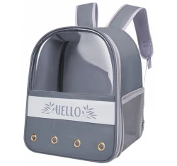Τσάντα Μεταφοράς Σκύλου & Γάτας Hello 40x32x24cm Γκρι Τσάντα Μεταφοράς Σκύλου & Γάτας Hello 40x32x24cm Γκρι