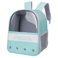 Τσάντα Μεταφοράς Σκύλου & Γάτας Hello 40x32x24cm Τιρκουάζ