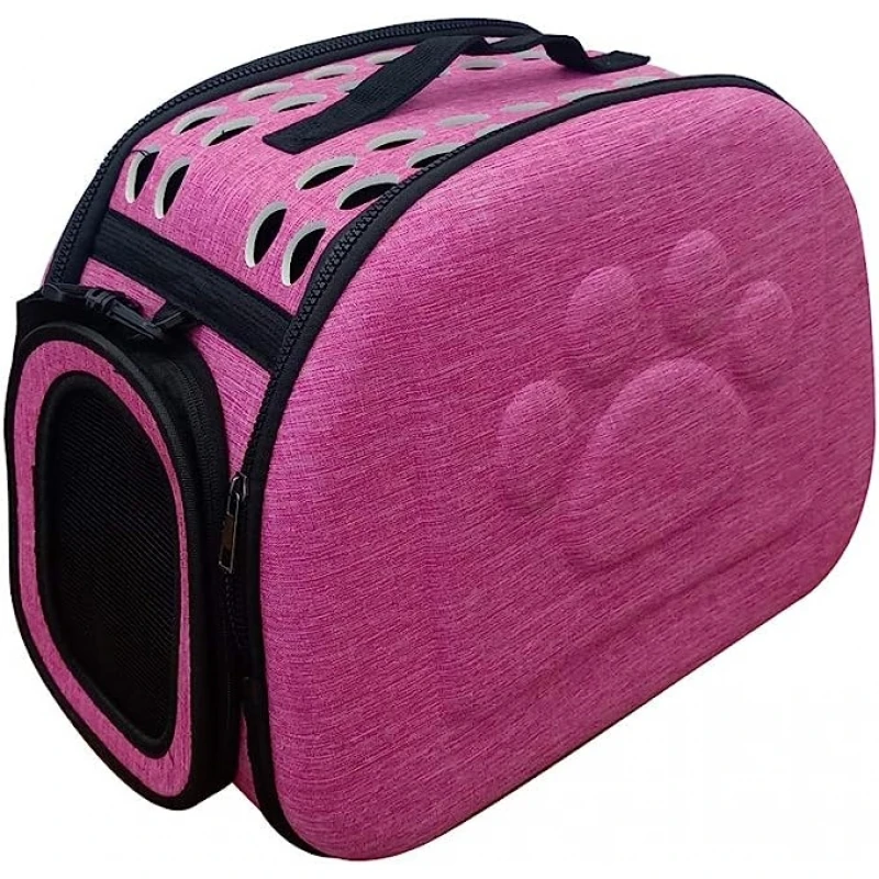 Τσάντα Μεταφοράς Ταξιδιού Σκύλου ή Γάτας Denik Pets Πατούσα Ροζ 43x27x31cm ΣΚΥΛΟΙ