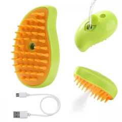 Βούρτσα Σκύλου και Γάτας με Ατμό Mango 7,7x12,5x6cm Βούρτσα Σκύλου και Γάτας με Ατμό Mango 7,7x12,5x6cm