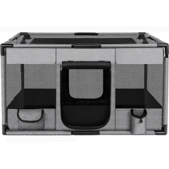 Υφασμάτινο Πάρκο Playpen Large 100x60x55cm Γκρι