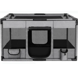 Υφασμάτινο Πάρκο Playpen Large 100x60x55cm Γκρι