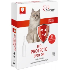 Over Zoo Bio Protecto Spot On Φυτικές Αντιπαρασιτικές Αμπούλες για Γάτες 4x1ml Over Zoo Bio Protecto Spot On Φυτικές Αντιπαρασιτικές Αμπούλες για Γάτες 4x1ml