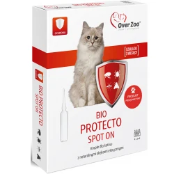 Over Zoo Bio Protecto Spot On Φυτικές Αντιπαρασιτικές Αμπούλες για Γάτες 4x1ml Over Zoo Bio Protecto Spot On Φυτικές Αντιπαρασιτικές Αμπούλες για Γάτες 4x1ml