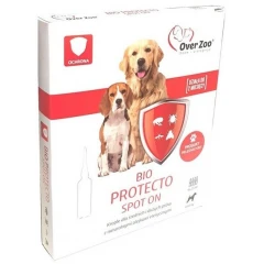 Over Zoo Bio Protecto Spot On Φυτικές Αντιπαρασιτικές Αμπούλες για Μεσαίους και Μεγαλόσωμους Σκύλους 4x1ml Over Zoo Bio Protecto Spot On Φυτικές Αντιπαρασιτικές Αμπούλες για Μεσαίους και Μεγαλόσωμους Σκύλους 4x1ml