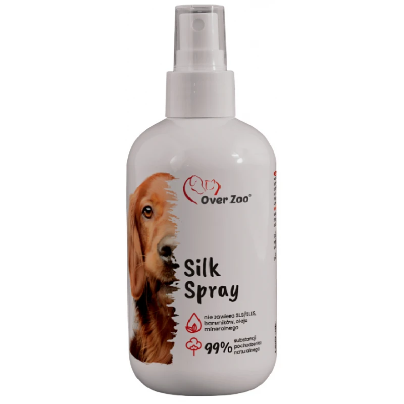 Over Zoo Silk Spray Σπρέι για Λαμπερό Τρίχωμα 250ml ΣΚΥΛΟΙ