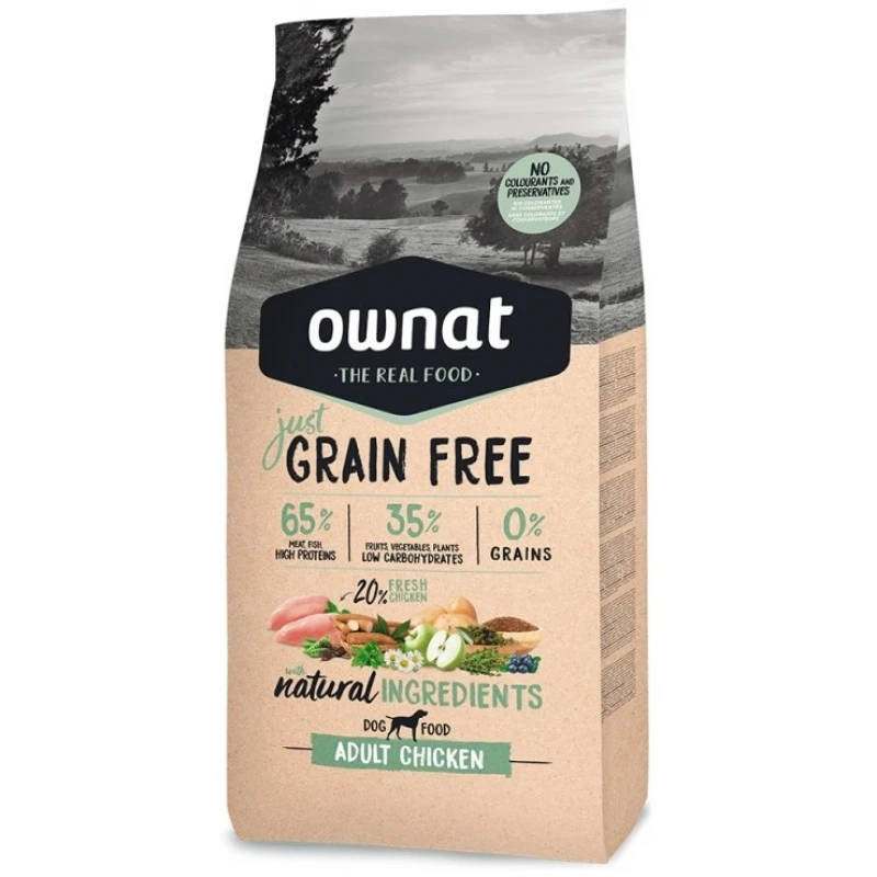 Ownat Grain Free Just Dog Adult Chicken 3kg ΞΗΡΑ ΤΡΟΦΗ ΣΚΥΛΟΥ