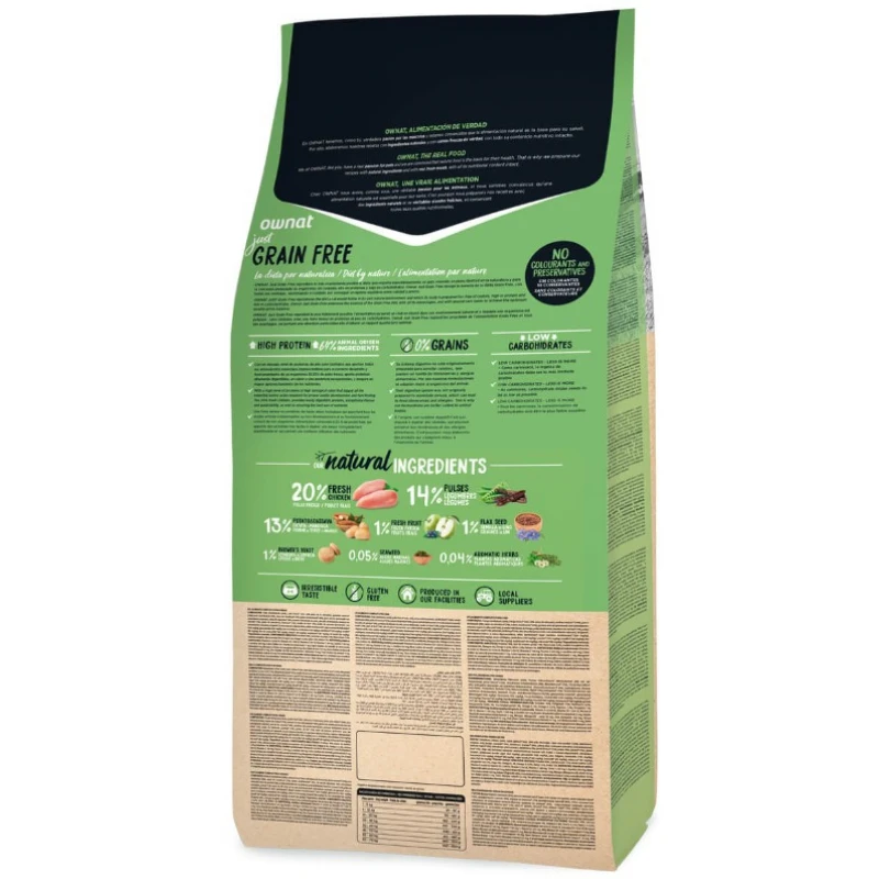 Ownat Grain Free Just Dog Light 14kg ΣΚΥΛΟΙ