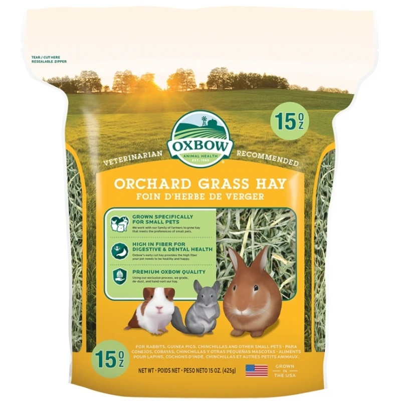 Χόρτο  Oxbow Orchard Grass Hay 425gr ΜΙΚΡΑ ΖΩΑ - ΚΟΥΝΕΛΙΑ