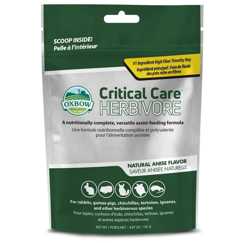 Κλινική δίαιτα Oxbow Critical Care Anise 141gr ΜΙΚΡΑ ΖΩΑ - ΚΟΥΝΕΛΙΑ