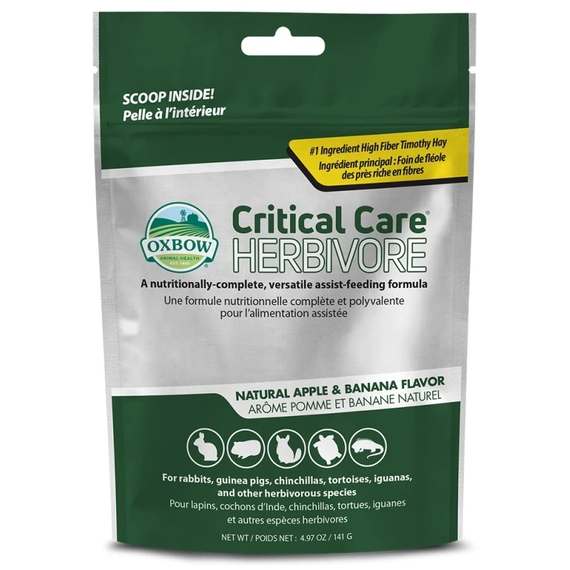 Κλινική δίαιτα Oxbow Critical Care Apple Banana 141gr ΤΡΟΦΕΣ ΚΟΥΝΕΛΙΩΝ