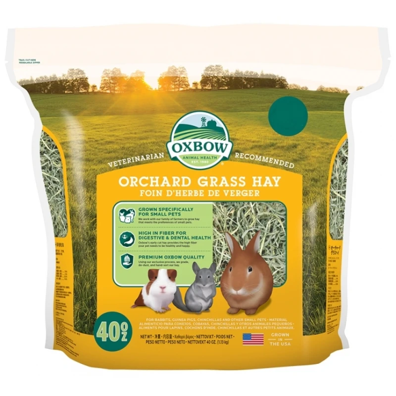 Χόρτο  Oxbow Orchard Grass Hay 4kg ΜΙΚΡΑ ΖΩΑ - ΚΟΥΝΕΛΙΑ