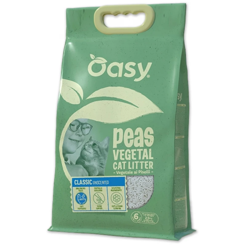 Φυτική Συγκολλητική Άμμος Γάτας Oasy Peas Classic Χωρίς Άρωμα 10lt Γάτες Φυτική Συγκολλητική Άμμος Γάτας Oasy Peas Classic Χωρίς Άρωμα 10lt Γάτες
