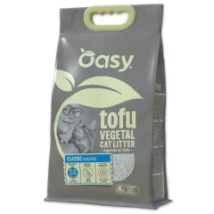 Φυτική Συγκολλητική Άμμος Γάτας Oasy Tofu Classic Χωρίς Άρωμα 10lt