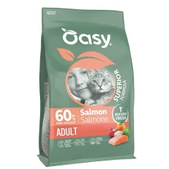Oasy Cat Adult Salmon 1,5kg + Δώρο 1 Κονσέρβα Oasy Caprice