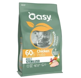 Oasy Cat Sterilised Adult Chicken 1,5kg + Δώρο 1 Κονσέρβα Oasy Caprice