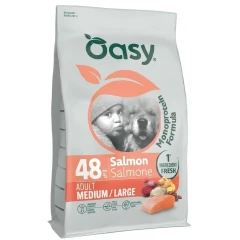 Ξηρά Τροφή Σκύλου Oasy Dry Dog One Animal Protein Adult Medium-Large Salmon 10kg