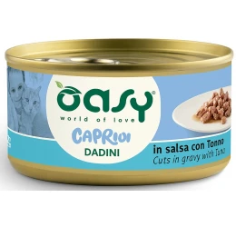 Υγρή Τροφή Γάτας Oasy Caprice Κομματάκια σε Σάλτσα με Τόνο 85gr Υγρή Τροφή Γάτας Oasy Caprice Κομματάκια σε Σάλτσα με Τόνο 85gr